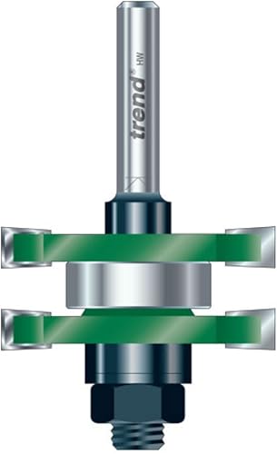 Trend CraftPro Nut- und Federfräsersatz, 8 mm Schaft, 41 mm Schnittdurchmesser, 6.35 mm Schnittlänge, Hartmetallbestückt, C158X8MMTC - Cheap-Us