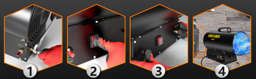 Gasheizgebläse Gasheizer Heizkanone gasheizung für innenräume