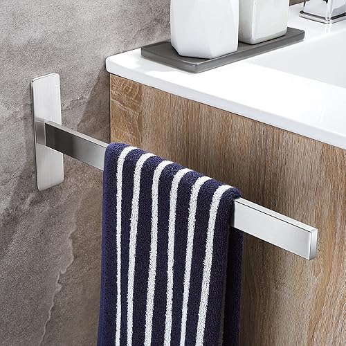 OETAMS Handtuchhalter Ohne Bohren Schwarz Matt Handtuchstange Edelstahl Handtuchhalter Bad Eckig Hantuchhalterung Einarmig Badetuchhalter - Cheap-Us