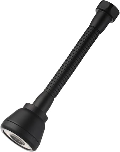 WSADZXC77 360 ° drehbarer Hahnkopf-Wasserhahn-Verlängerung, spritzwassergeschützter Küchenhahn-Sprüher mit 3 Modi, wassersparender Wasserhahnkopf aus schwarzem Kupfer - Cheap-Us