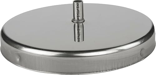 Kolor Edelstahl Rauchrohr Kaminaufsatz Ofenknie Ofenrohr Abgasrohre Rosette Regenhut Rohr Bogen T-Stück Kaminhaube Grundplatte (DN 120 mm, Rohr 500 mm) - Cheap-Us