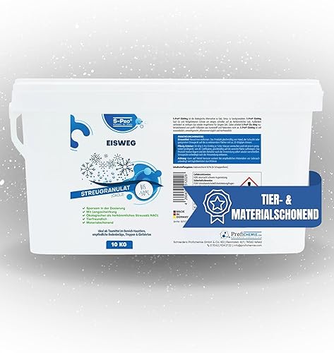S-Pro EisWeg Winter Streugranulat 25 kg (entspricht 30 L Füllmenge) - Streusalz/Streusplitt alternative, umweltschonend und Tierverträgliches Streumittel - Cheap-Us