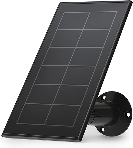 Arlo Zertifiziertes Zubehör, Solarpanel, Wetterfest, Nur Kompatibel Mit Arlo Essential Gen 1 (+XL) Überwachungskamera Aussen WLAN, Perfekt, Um Ihre Kameras 24/7 Aufgeladen Zu Halten, Schwarz - Cheap-Us