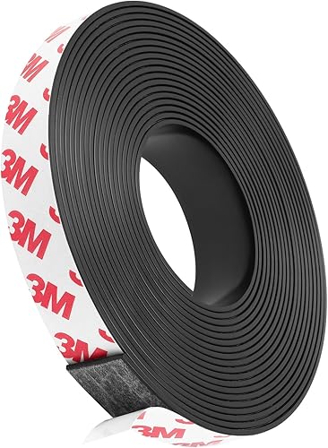 Flintronic Magnetband Selbstklebend, 2M Magnetstreifen für Fliegengitter und Moskitonetze, Ferroband Magnetband mit Starker Kleber, Fliegengitter Magnet Zuschneidbar für Küche, Schule, Büro - Cheap-Us