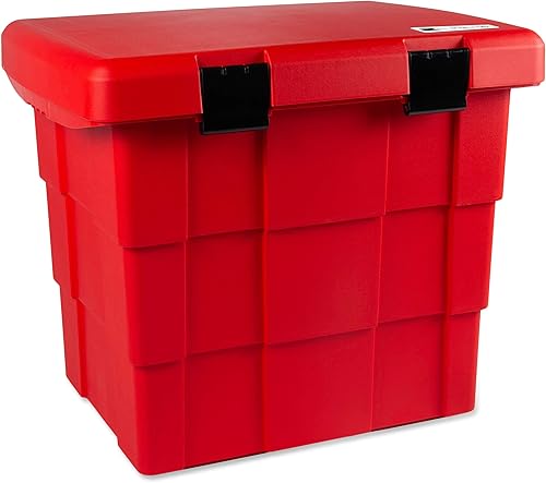 Streugutbehälter 108 ltr. ROT, Streugutbox, Streusalzbox, Sandbox, Lagerbehälter, Pick-up Box, Anhängerbox - Cheap-Us