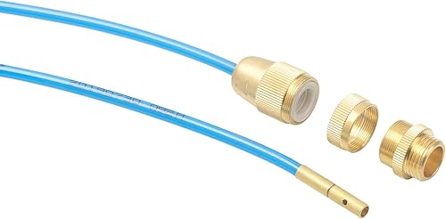 AGT Abfluss Druckreiniger: Hochdruck-Abflussreiniger für M22, M24 & 1/2', mit Dichtungen, 3 m (Rohrreinigung, Rohrreinigungsschlauch, Abflussspirale) - Cheap-Us