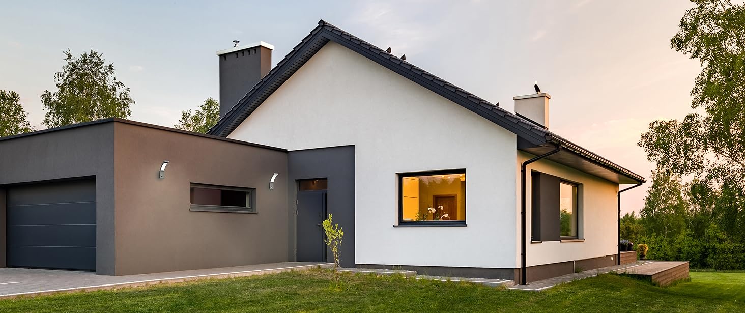 Bewegungsmelder Aussen IP65 Aufputz LED Wand Montage IR programmierbar Sensor 180 360 3-Draht