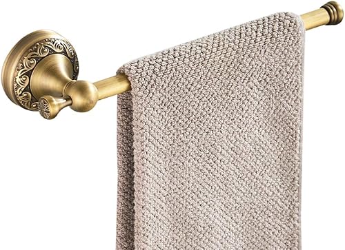 CASEWIND Kurz Handtuchstange Antik, Messing Handtuchhalter, Handtuchring Vintage mit Bohren Wandmontage Retro Landhausstil - Cheap-Us