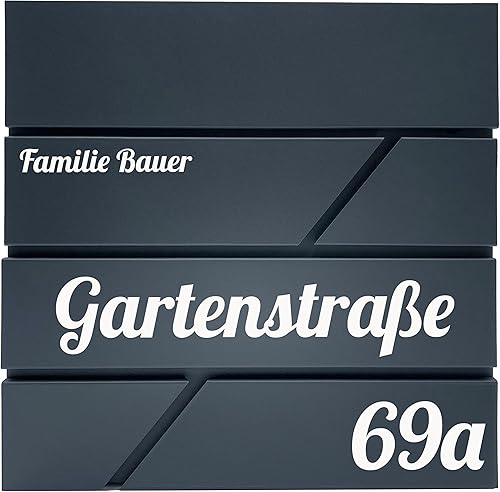 PRINTIMA Julia UV Briefkasten Anthrazit (RAL7016) mit Zeitungsfach: Wetterbeständigkeit, Funktion trifft auf Qualität und Stil - Cheap-Us