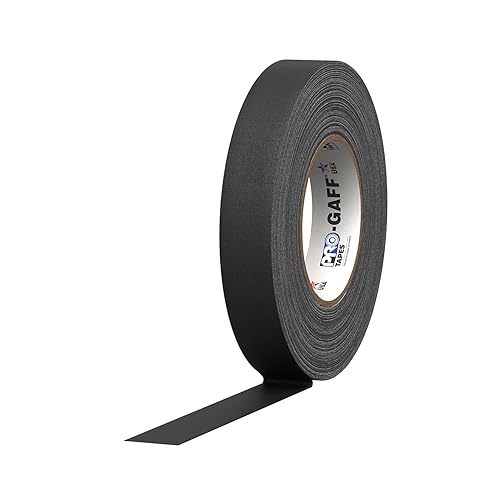 ProTapes Pro Gaff Premium-Gaffer-Klebeband mit Gummi-Kleber, 2,5 cm breit, 45,7 m lang, Schwarz (1 Stück) - Cheap-Us