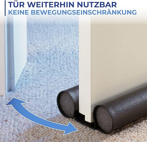 WENKO Zugluft-Stopp Schwarz - Cheap-Us