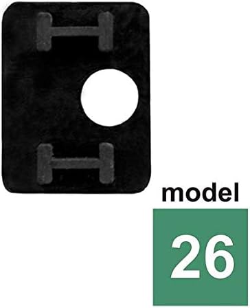 Sellon24® Glasklemme MOD26 52x52 mm Glashalter Glass Clamp Edelstahl flach Gummi 8,00-12,76mm (MOD 26 flach Gummi 12,76 mm) - Cheap-Us