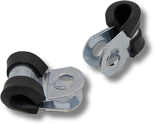 Lumonic 5x 8mm Rohrschellen mit Gummieinlage I Kabelschellen zum Schrauben I Schlauchschelle 8mm, Rohrschellen, Befestigungsschelle 8mm, Rohrhalterung - Cheap-Us