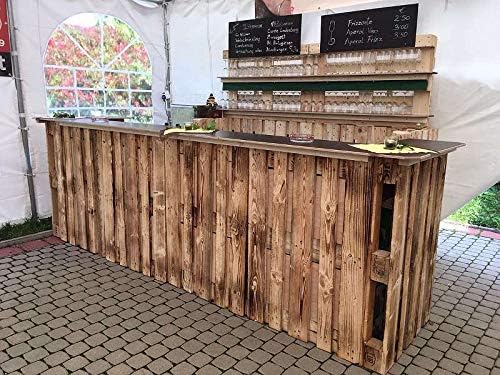 6 Stück geflammte lasierte aus fabriksneuen Europaletten 6er Set 6Pack - Cheap-Us