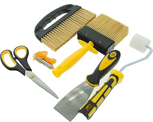 Coral 10321 Tapeten-Kit mit Pinsel und Werkzeugen zum Anbringen von Tapeten, 6-teilig - Cheap-Us