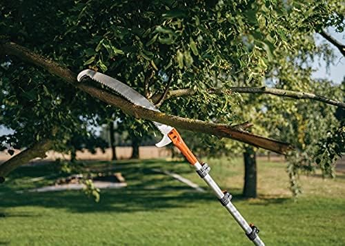 R.G. Astsäge Teleskopsäge Astschere 300cm Gartensäge Schere Baumsäge mit Asthaken 135-300cm, Gelb, Schwarz, Silber - Cheap-Us