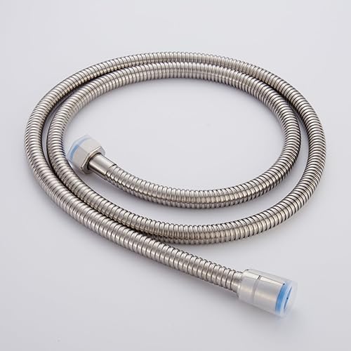 CIENCIA Isiflex Brauseschlauch 2.5m Chrom Duschschlauch Edelstahl mit Doppel-Lock 1/2 Anti-Knickschutz Flexibler Brauseschlauch, FHA020 - Cheap-Us