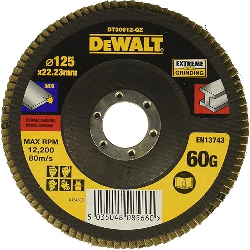 DEWALT Fächerschleifscheibe 125 mm K60 flach Typ 27 - Cheap-Us
