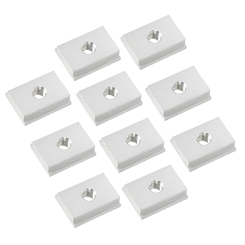 TIMESETL 10Stück T-Nut-Muttern T-Mutter M8 Gewinde Gleitmuttern, 30x23mm T-Nut Muttern für Holzbearbeitungswerkzeug Stecknuss - Cheap-Us