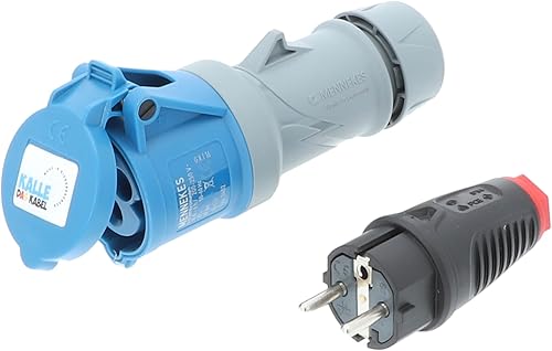 CEE Adapterleitung Kalle Blue SCHUKO Stecker auf CEE Kupplung (30 Meter, 3G 2,5mm²) - Cheap-Us