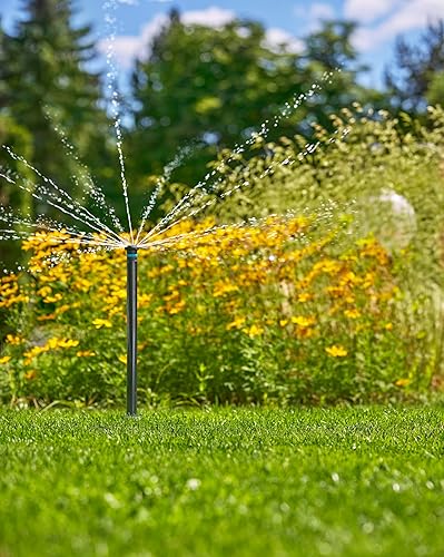 Gardena Sprinklersystem Versenkregner MD40/300: Pop-up Bewässerungssystem über höhere Pflanzen bis 40 m² Fläche, Reichweite von 2,5-3,5 m, mit Rotationsdüse, 3/4 Zoll Außengewinde (8233-20) - Cheap-Us