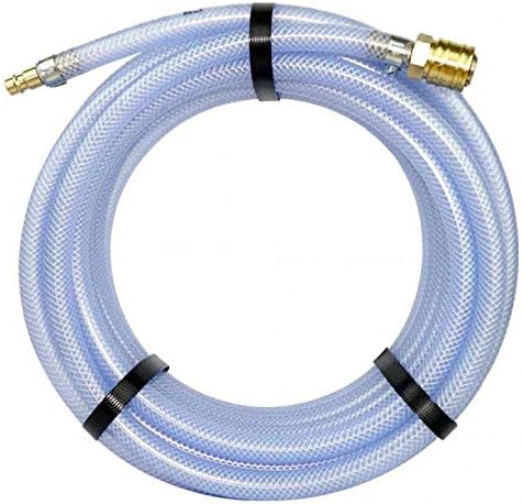 PLASTFLEX TX (SET) Innen ø 13mm (1/2 Zoll), Länge 15m - Druckluftschlauch mit Druckluftkupplung & Stecknippel, 7.2 Kupplung, Kompressorschlauch, flexibel, transparent - Cheap-Us