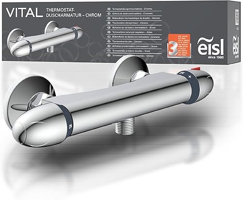 EISL Badewannenarmatur CLAUDIO, Mischbatterie Chrom mit Brauseanschluss, Wasserhahn Badewanne mit Umsteller zwischen Wanneneinlauf und Brause, Einhebelmischer NI023CALCR - Cheap-Us