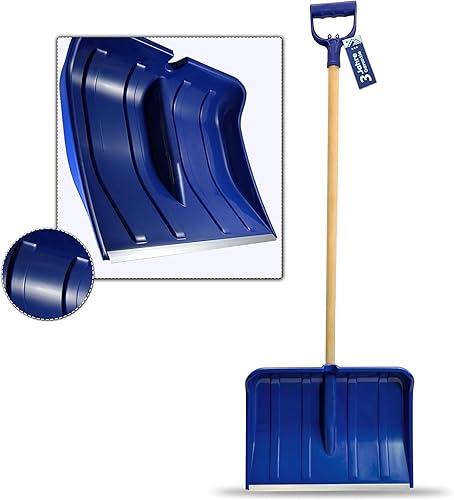 PROCAR Schneeschaufel 49 cm Breite 140 cm Länge Aluminium Schneeschieber für Winterdienst - Cheap-Us