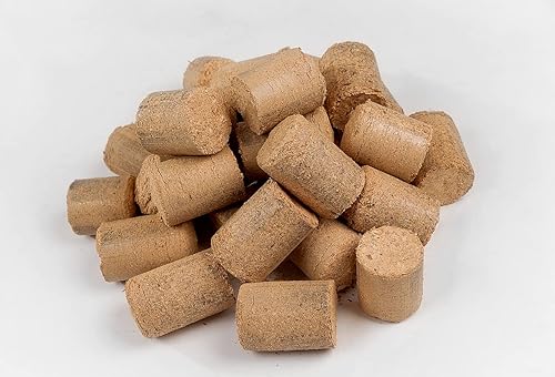 Holznagelmanufaktur Holzbriketts - 20kg im Karton, Durchmesser: ca. 55 mm, Länge: zw. 40 - 70 mm - Cheap-Us
