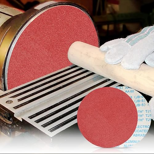 6 Stück Selbstklebendes Schleifpapier / 300 mm (12 Zoll) hochwertiges Aluminiumoxid-Schleifmittel. Geeignet für die Oberflächenbehandlung von Holz, Stein und Metall - FEIHU (60 Körnung) - Cheap-Us