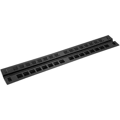 VEVOR 4x 1-Kanal Schlauchbrücke 100x15x3,1cm Kabelbrücke Gummi Überfahrschutz Kabel Kanalgröße 3x2cm Max. Tragfähigkeit 8164kg pro Achse Schwellenrampe Ideal für Wohngebiete Private Garagen Gärten - Cheap-Us
