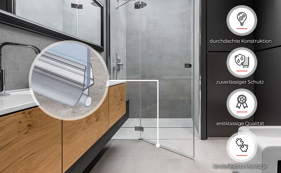 STEIGNER Duschdichtungen - Vorteile