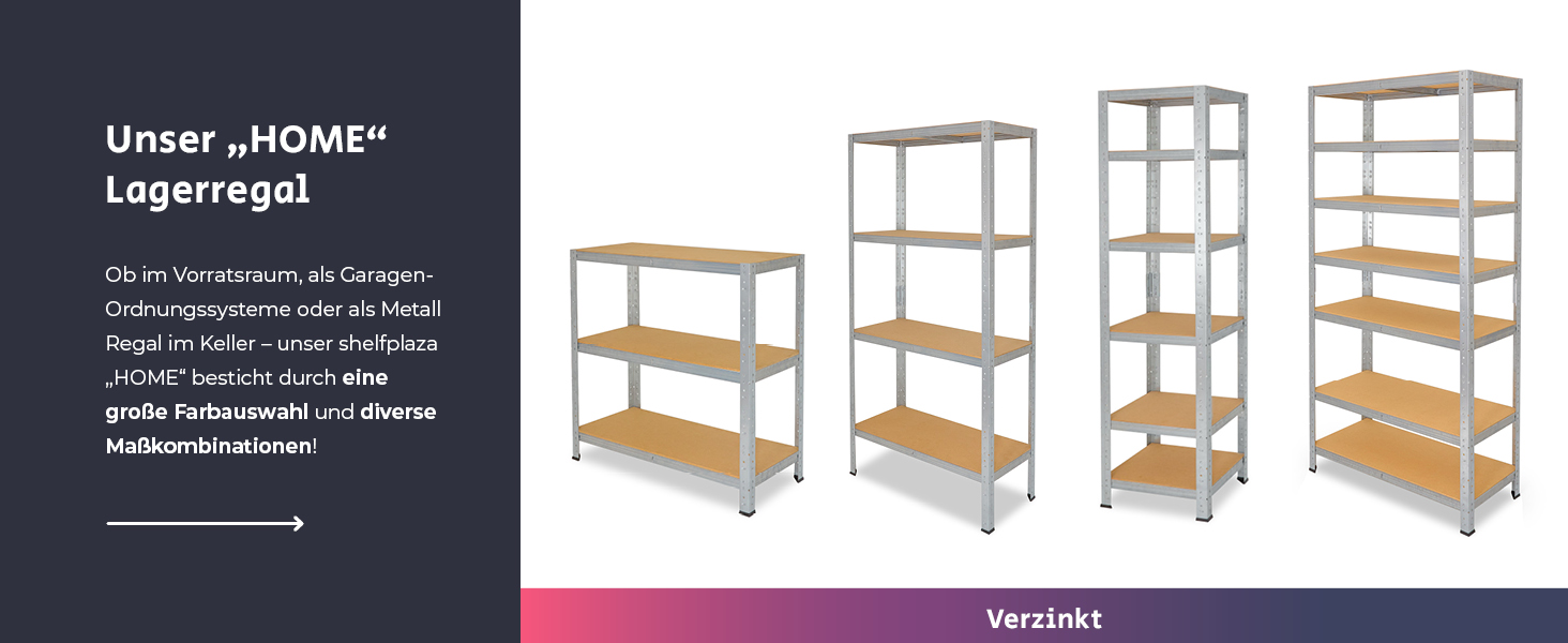 shelfplaza, HOME Steckregale, Lagerregal, Regal ohne Schrauben