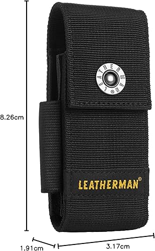 Leatherman Nylon Holster mit Taschen in Schwarz – Größe L – Geeignet für die Modelle Charge, Crunch, Rebar, Rev, Sidekick Skeletool, Wave und Wingman - Cheap-Us