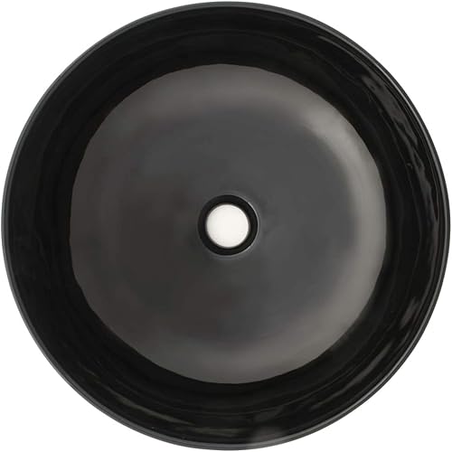 vidaXL Waschbecken Rund Keramik 41,5x13,5cm Waschschale Aufsatzwaschbecken - Cheap-Us