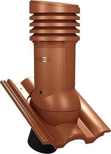 Entlüfterkamin EVO DN150 für Braas - Taunus Dachziegel Dachlüfter Lüfter (RAL 9005 - Schwarz) - Cheap-Us