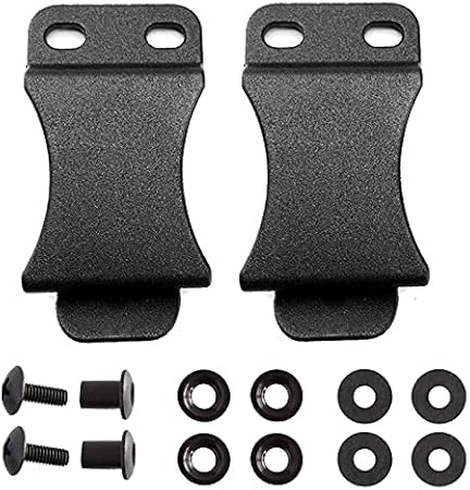 HemeraPhit 2er-Pack Gürtelclip-Outdoor-Schlaufen mit Befestigungsmaterial für Holster, Magazintaschen, Scheidenwerkzeuge - Cheap-Us