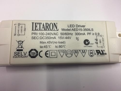 LED Driver LETARON 15W 15-44V 350mA AED15-350ILS Power Supply Treiber - Cheap-Us