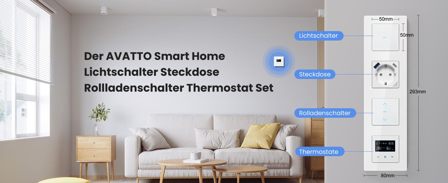 rolladenschalter wlan unterputz