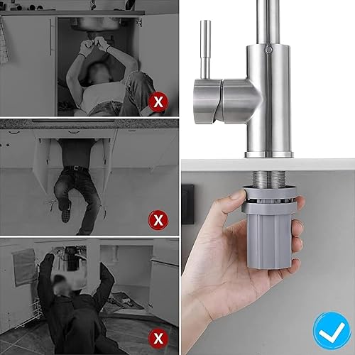 Wasserhahn Befestigungsmutter, 1 Stück ABS Kunststoff Wasserhahn Sicherungsmuttern, Wasserhahn Anti-Lockerungs Mutter, Wasserhahn Befestigungszubehör für Küche, Badezimmer - Cheap-Us