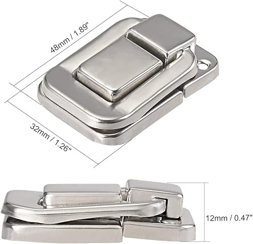 sourcing map 2Stk.Toggle Verriegeln Kistenverschluss Kofferverschluss mit Schrauben 48mm DE de - Cheap-Us