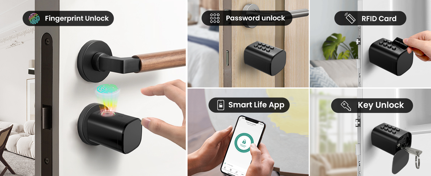 türschloss mit fingerabdruck