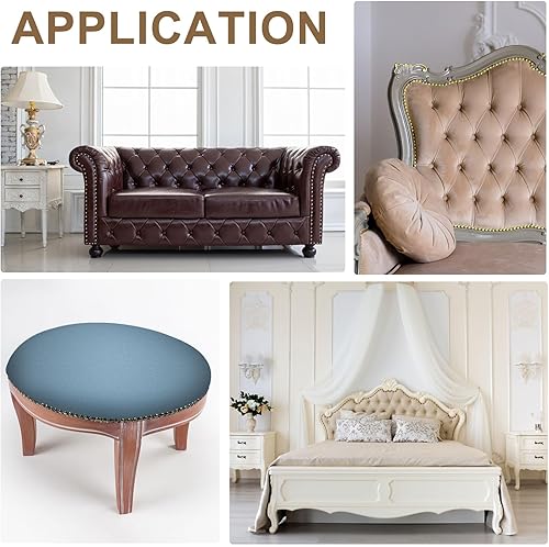 QUARKZMAN 5Stk Polsterstifte Streifen 1Meter Blume Dekorativ Nägel Zierleisten für Sofa Kopfteil Stuhl Möbel mit Polsternägel (11mm Kupfer) - Cheap-Us