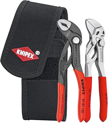KNIPEX Mini-Zangenset in Werkzeuggürteltasche 1 x 87 01 125, 1 x 86 03 125 160 mm 00 20 72 V04 - Cheap-Us