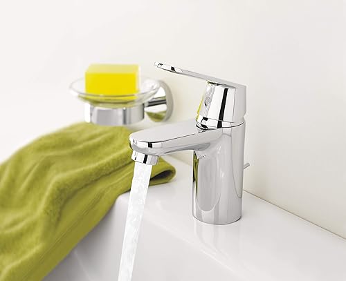 GROHE Eurosmart Cosmopolitan | Badarmatur - Einhand-Waschtischbatterie, mit Ablaufgarnitur | chrom | 32830001 - Cheap-Us