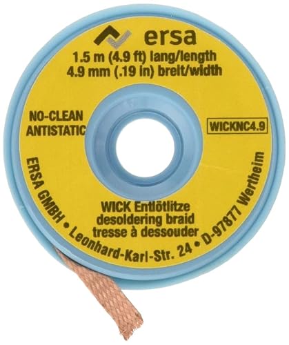 ERSA NoClean Entlötlitze 4,9 mm auf 1,5 m Spule, WICK4.9-1.5 - Cheap-Us
