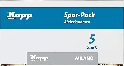 Kopp Abdeckrahmen 1-Fach Milano Stahl - Cheap-Us
