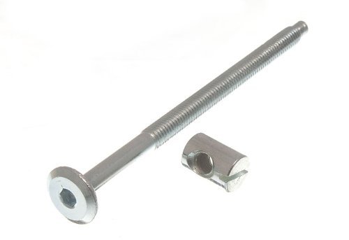 Möbel Kinderbett Schraube Inbus mit Zylindermutter 6mm M6 x 100mm zp (Packung mit 8) - Cheap-Us