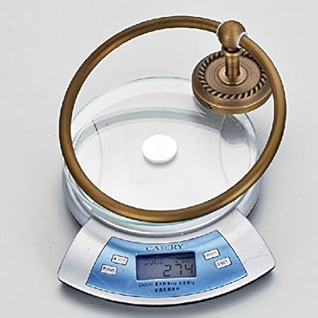 Weare Home Antike Handtuchhalter Ring ,Retro Handtuchhalter Messing, Vintage Handtuchring mit Bohren - Cheap-Us