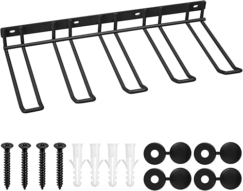 Werkzeugspeicher für Elektrowerkzeug Organizer, Garage Aufbewahrung Wandhalterung, Metall Werkzeugregal Organizer, 4 Schlitzen Bohrhalter Wandmontage für Garage Werkstatt Werkzeugraum (Schwarz) - Cheap-Us